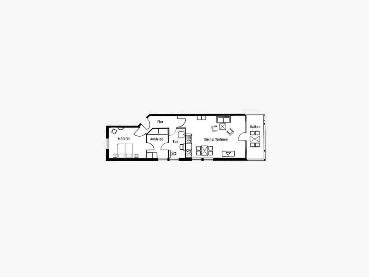 Duenenpark Binz - Komfort Ferienwohnung Mit 1 Schlafzimmer Und Balkon Im Obergeschoss 225 Dış mekan fotoğraf